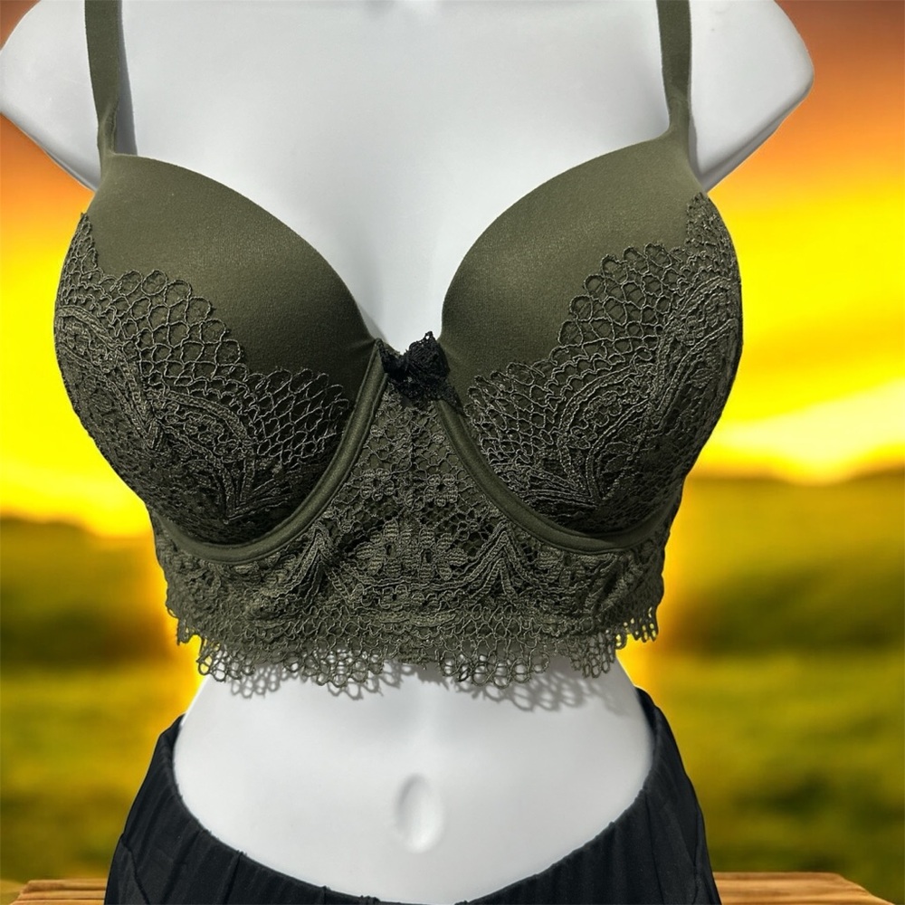 Victoria's Secret Olive Lace Bra